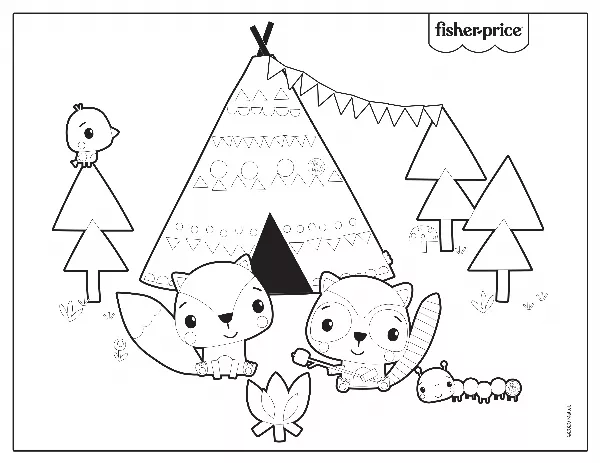 Fisher Price Colouring Sheet 9